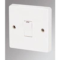 Crabtree Capital 20A 1-Gang DP Control Switch White (85073)