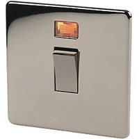 Crabtree Platinum 20A 1-Gang DP Control Switch Black Nickel with Neon (21301)