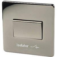 Crabtree Platinum 6A 1-Gang 3-Pole Fan Isolator Switch Black Nickel (59636)