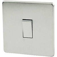 Crabtree Platinum 10AX 1-Gang Intermediate Switch Satin Chrome (36989)