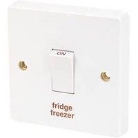 Crabtree Capital 20A 1-Gang DP Fridge Freezer Switch White (4757J)
