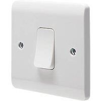 Crabtree Instinct 50A 1-Gang DP Control Switch White (997HV)