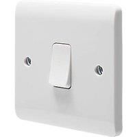 Crabtree Instinct 10A 1-Gang 2-Way Retractive Switch White (855HV)