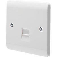 Crabtree Instinct Slave Telephone Socket White (476HV)