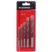 Blackspur 5Pc Wood Drill Set (Brad Point) 4-10Mm