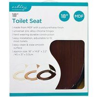 Ashley 18" Toilet Seat - Mahogany