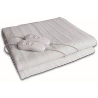 Kingavon King Size Electric Blanket Heated Low Wattage 3 Temperature Settings
