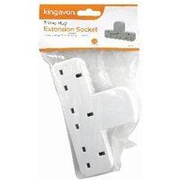 Kingavon 3 Way Plug Extension Socket