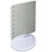 LED Vanity Makeup Mirror Touch Activated Tabletop Cosmetic light 180° Rotation