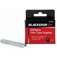 Blackspur 1000Pc 8Mm Thin Type Staples