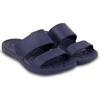Totes Sol Bounce Ladies Double Strap Slide Navy