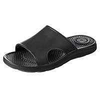 Totes Sol Bounce Mens Vented Slide Black