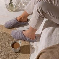 Totes Isotoner POPCORN TERRY Ladies Comfortable Cushioned Mule Slippers