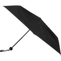 Totes Eco-Brella Supermini Umbrella Plain Black, Black
