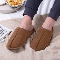 Isotoner Mens Real Suede Mule Slipper