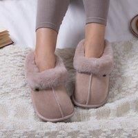 Just Sheepskin Womens Low Boot Slippers Dove 4 UK