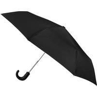 Isotoner totes Eco Auto Open/Close Umbrella with Crook Handle Black