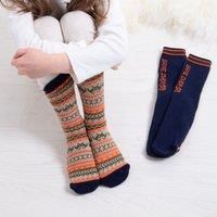 Boys 2 Pair Totes Originals Novelty Slipper Socks Game 7-10 Years