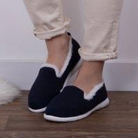 Isotoner Ladies Iso-Flex Waffle Full Back Slipper