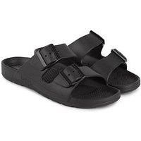 Totes SOLBOUNCE Mens Adjustable Double Buckle Slider