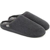 Isotoner® Mens Swept Back Popcorn Mule Slipper
