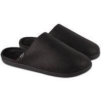 Isotoner® Mens Square Patterned Smart Mule Slipper