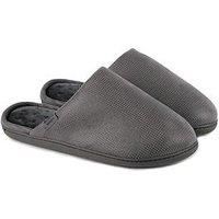 Isotoner® Mens Square Patterned Smart Mule Slipper