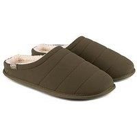 Isotoner® Mens Sport Quilted Mule Slipper With Cosy Lining