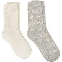 Totes toasties® Ladies Cashmere Blend Ankle Socks (Twin Pack)