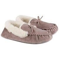 Totes toasties® Ladies Velour Moccasin Slippers