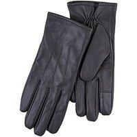 Isotoner Ladies Three Point Leather Glove With SmarTouch