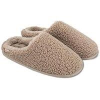 Isotoner® Ladies Borg Boot Slipper With Cuff Detail