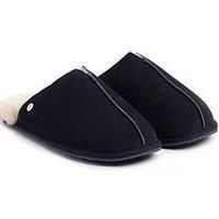 Totes Mens Jude Sheepskin Slipper - Navy