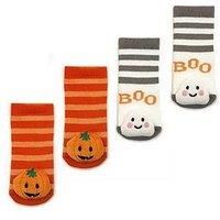 Totes 2Pk Babies Halloween Rattle Socks
