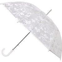 totes White Floral Scroll Walker Umbrella