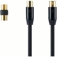 SANDSTROM AV Black Series Aerial Cable & Adapter - 2 m - High quality PRO GOLD