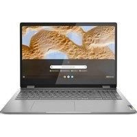 LENOVO IdeaPad Flex 3 15.6" 2 in 1 Refurbished Chromebook - IntelPentium Silver, 128 GB SSD, Arctic Grey (Very Good Condition), Silver/Grey