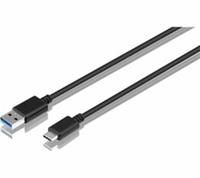 Goji G1USBC17 USB C To USB A Cable 1m Nickel-Plated 3-Layer Shielding Grade C