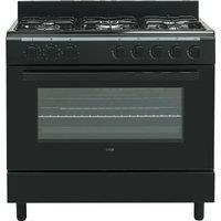 LOGIK LFTG90B18 90 cm Duel Fuel Range Cooker Black