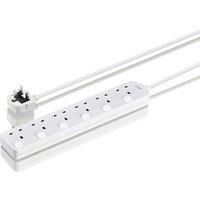 LOGIK L6WAY4S18 6-Socket Extension Lead - 4 m - Currys