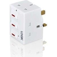 LOGIK L3WAYSP18 3Socket Plug Adapter