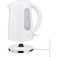 LOGIK L17PKWS21 Jug Kettle  White & Stainless Steel  Currys