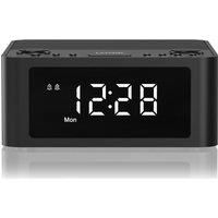 LOGIK LCRB25 FM Clock Radio - Black, Black