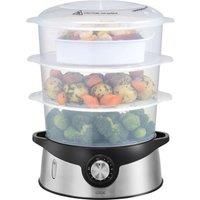 LOGIK L09SSM23 Steamer - Black & White