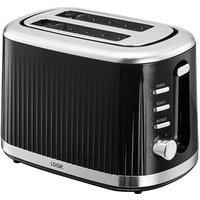 LOGIK L02PTB23 2-Slice Toaster - Black, Black