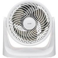 LOGIK L07DFW25 7" Desk Fan - White, White