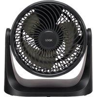 LOGIK L07DFB25 7" Desk Fan - Black, Black