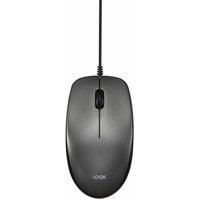 LOGIK L3BWDM23 Optical Mouse, Black,Silver/Grey