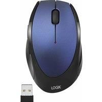 LOGIK LWLMBL23 Wireless Optical Mouse - Blue, Blue