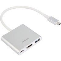 SANDSTROM S3IN1AP25 3-port USB Type-C Connection Hub
